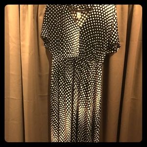 Cute Black & White Polkadot Maxi dress